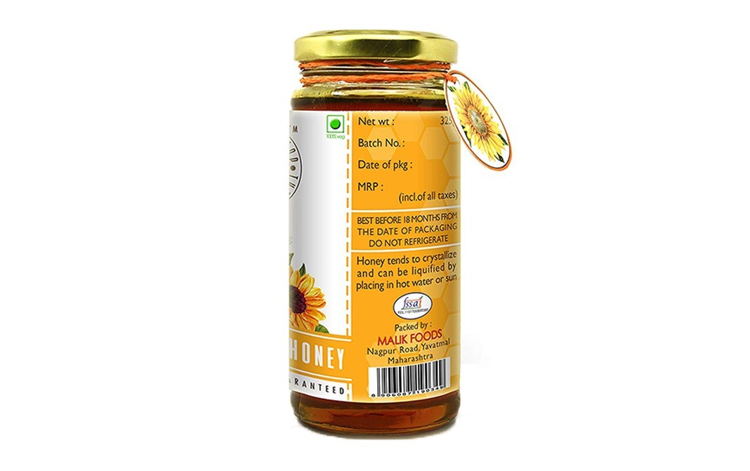 The Honey Shop Sunflower Honey    Glass Jar  325 grams